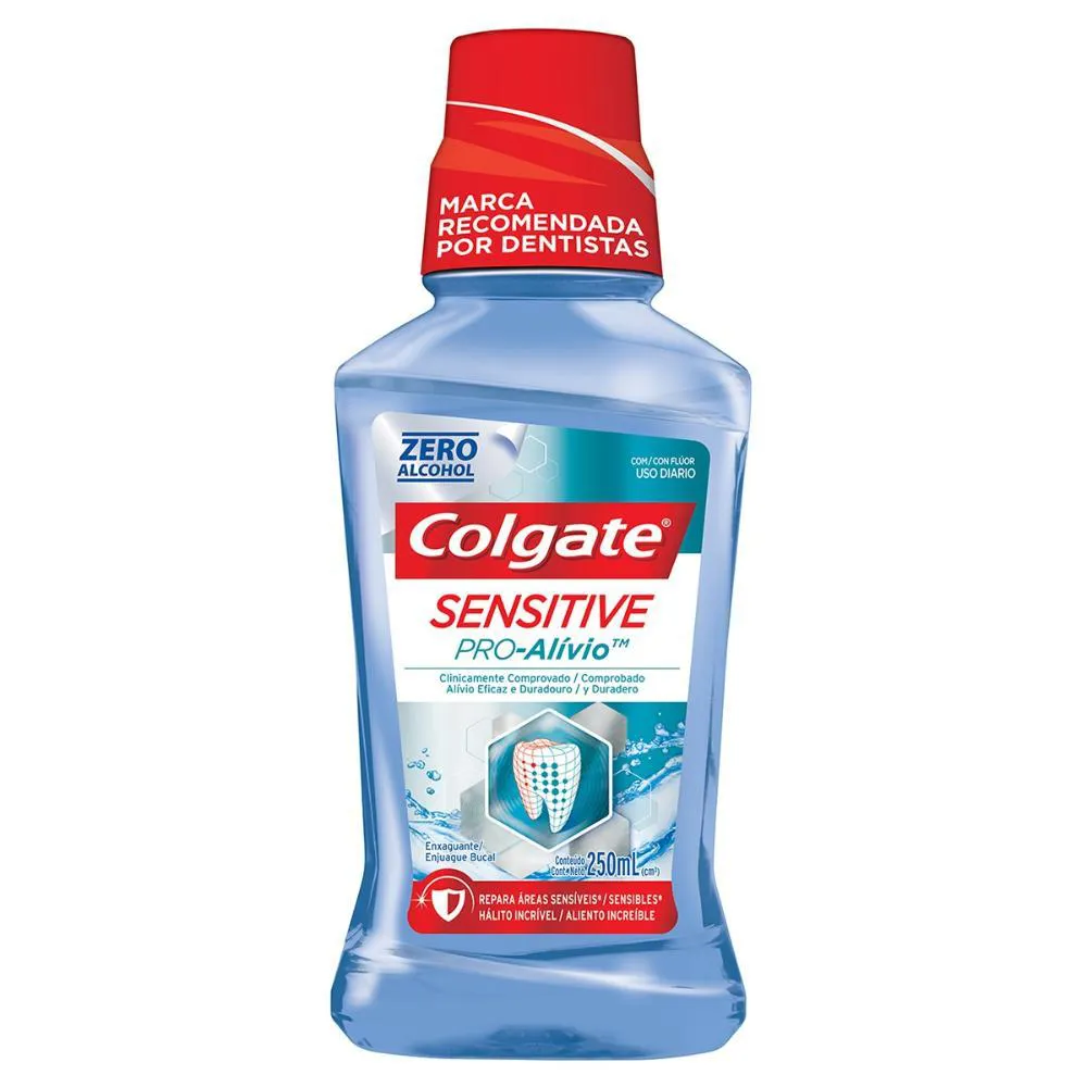 Enxaguante Bucal Sem Álcool Colgate Sensitive Pro-Alívio 250ml