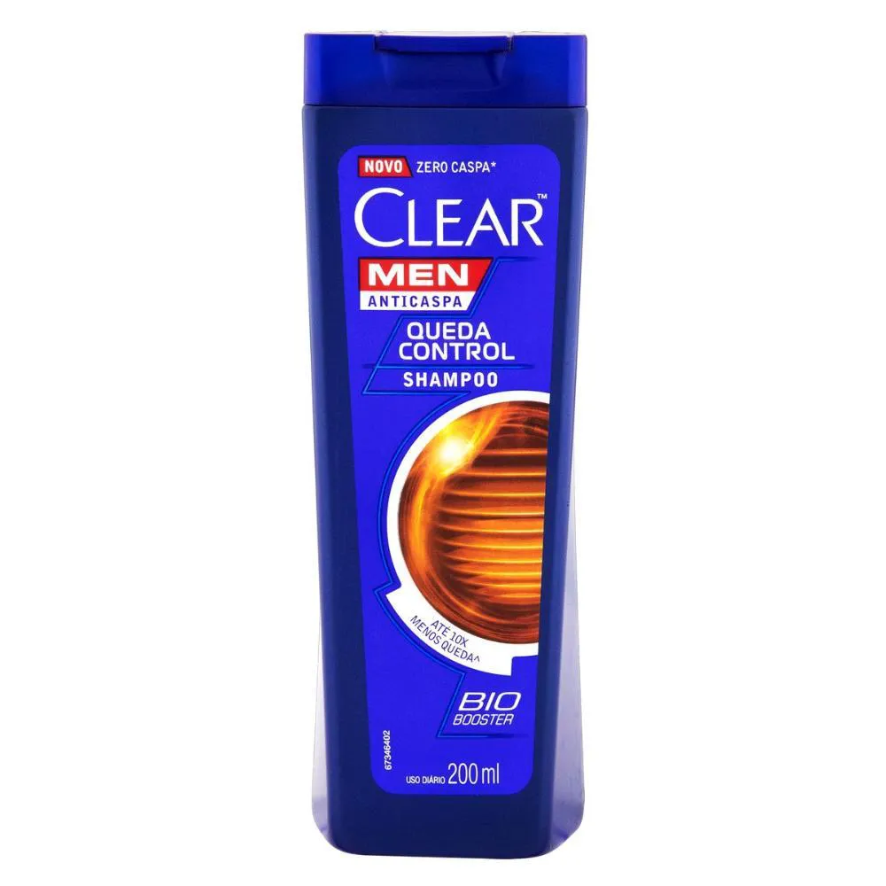 SHAMPOO ANTICASPA CLEAR MEN QUEDA CONTROL 200ML