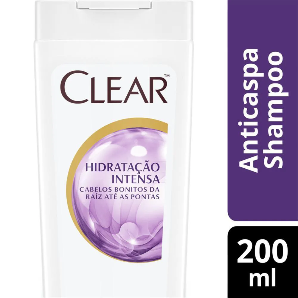 Shampoo Anticaspa Clear Hidratação Intensa 200ml