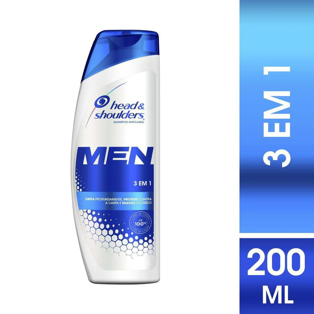 Shampoo Anticaspa Head & Shoulders Men 3 Em 1 200ml