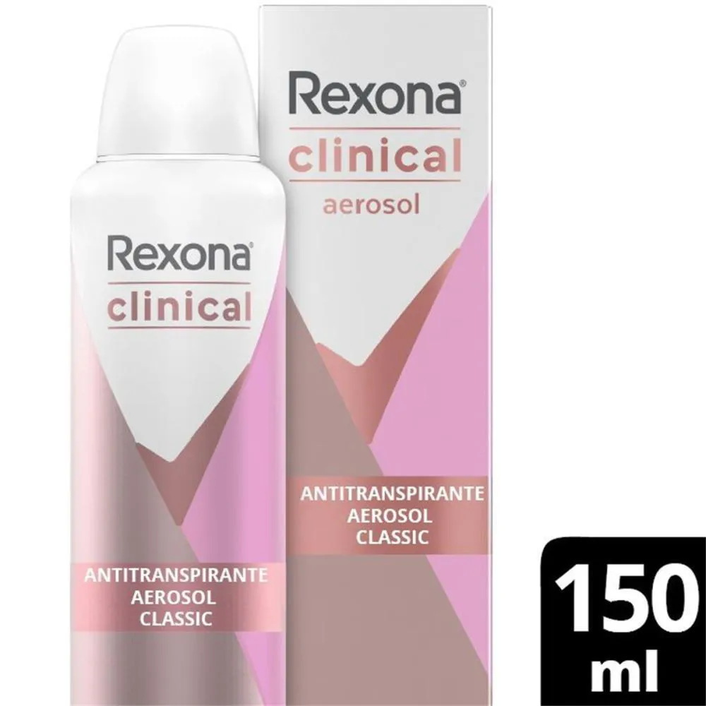 DESODORANTE ANTITRANSPIRANTE REXONA CLINICAL CLASSIC 150ML