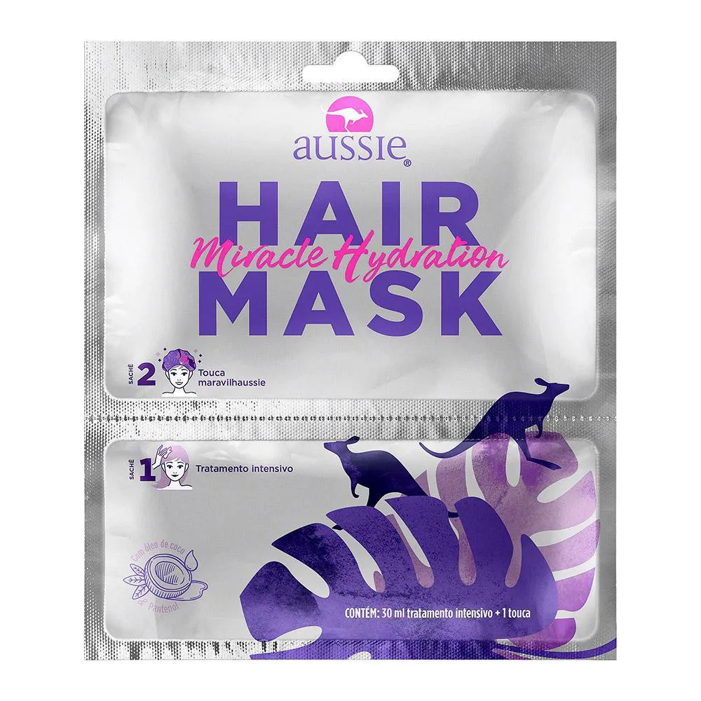 AUSSIE HAIR MASK HIDRATAçãO 1 UNIDADE