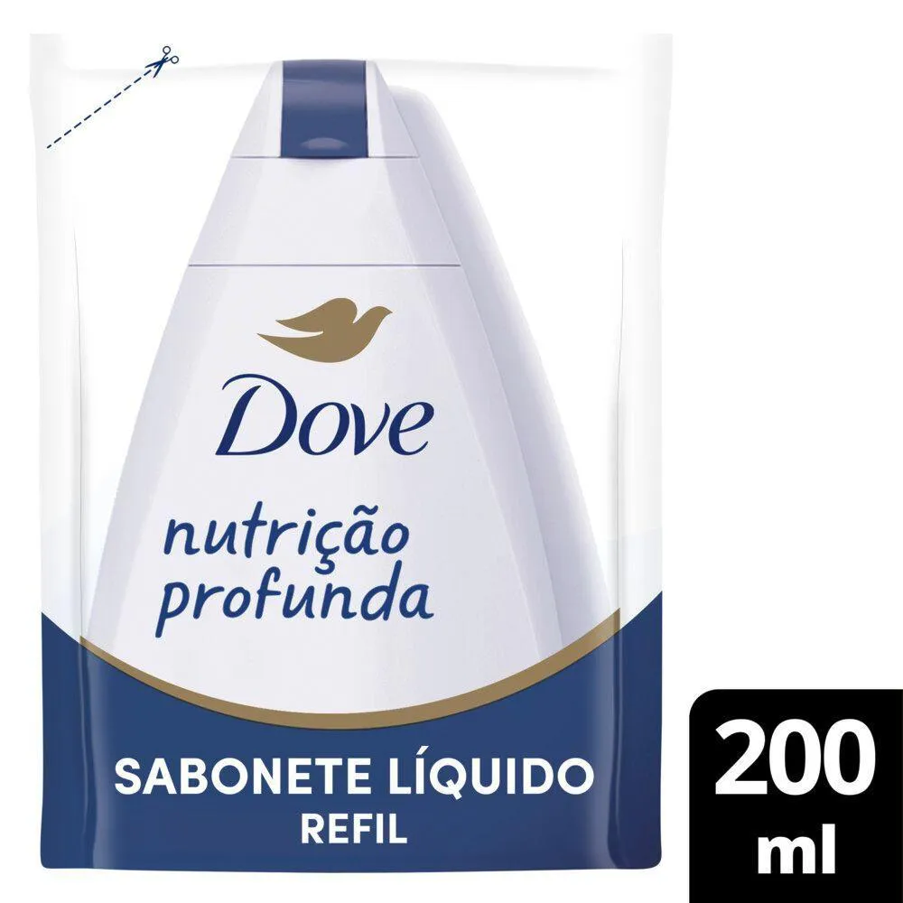 REFIL SABONETE LíQUIDO DOVE NUTRIçãO PROFUNDA 200ML