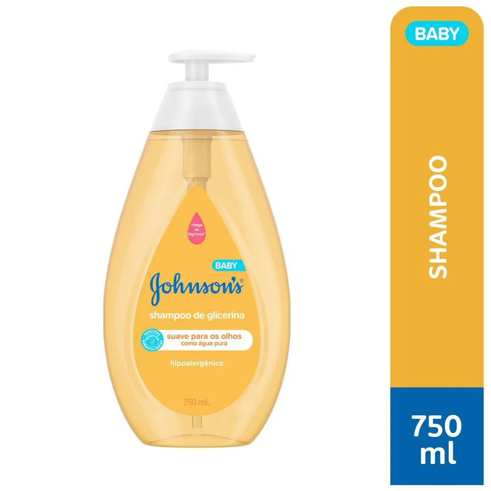 Shampoo Johnson's Baby Regular Hipoalergênico 750ml