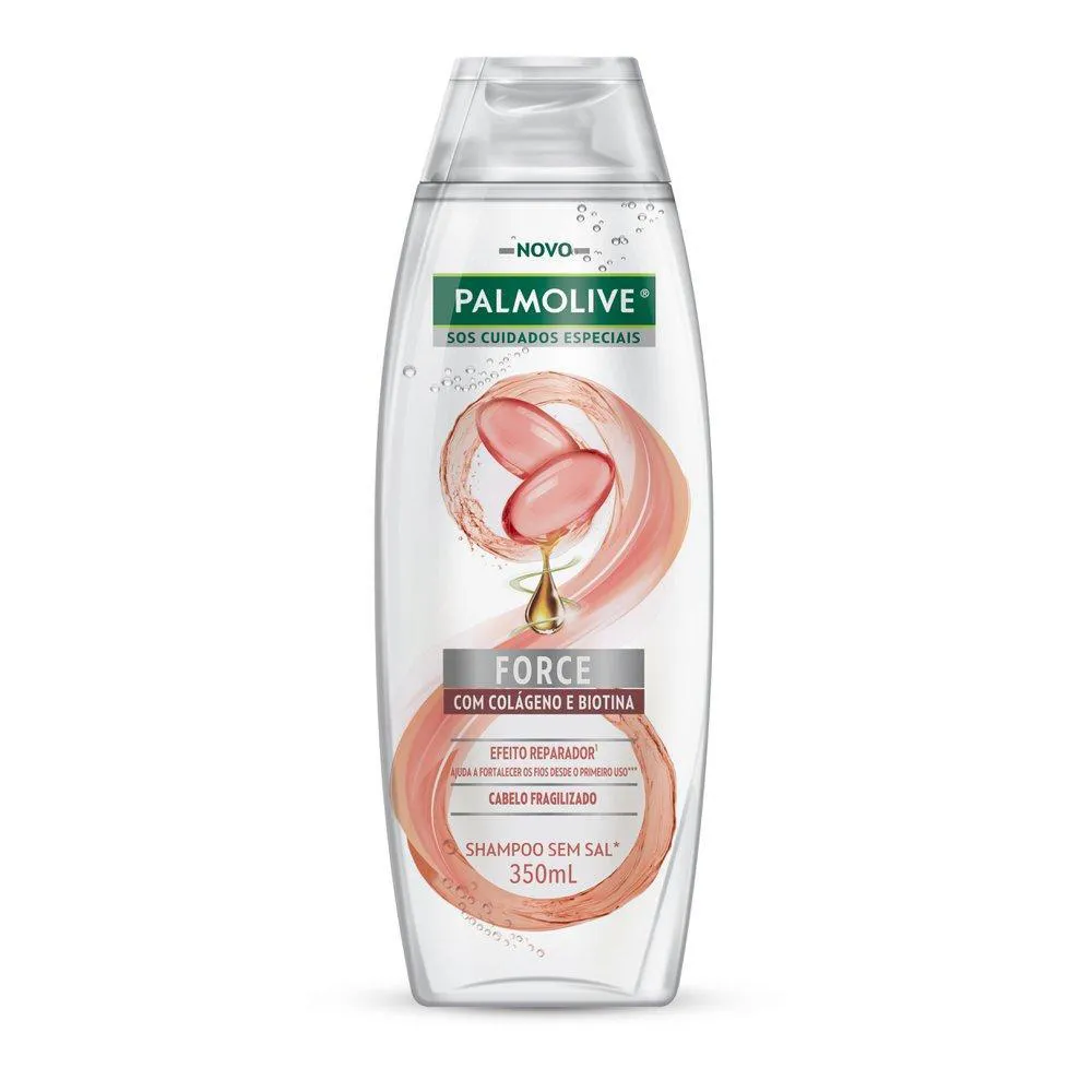 SHAMPOO PALMOLIVE SOS CUIDADOS ESPECIAIS FORCE COLáGENO 350ML