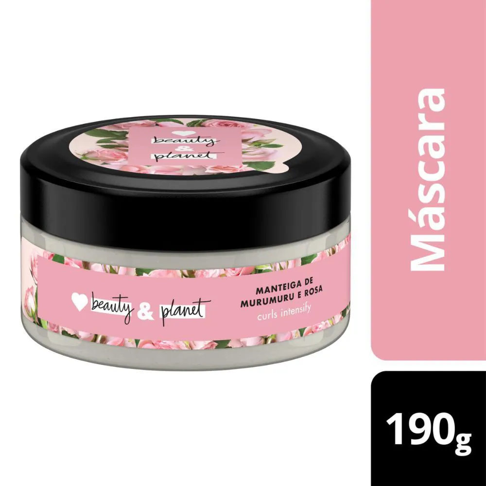 MáSCARA DE TRATAMENTO LOVE BEAUTY & PLANET CACHOS E CRESPOS LINDOS 190G