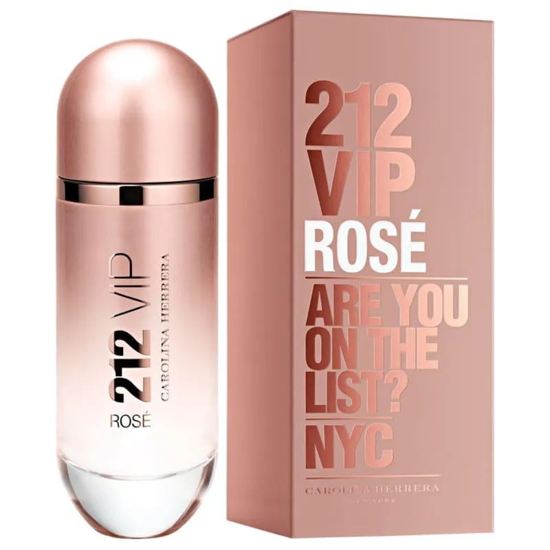 212 VIP ROSé CAROLINA HERRERA PERFUME FEMININO EAU DE PARFUM 125ML IMPORTADO