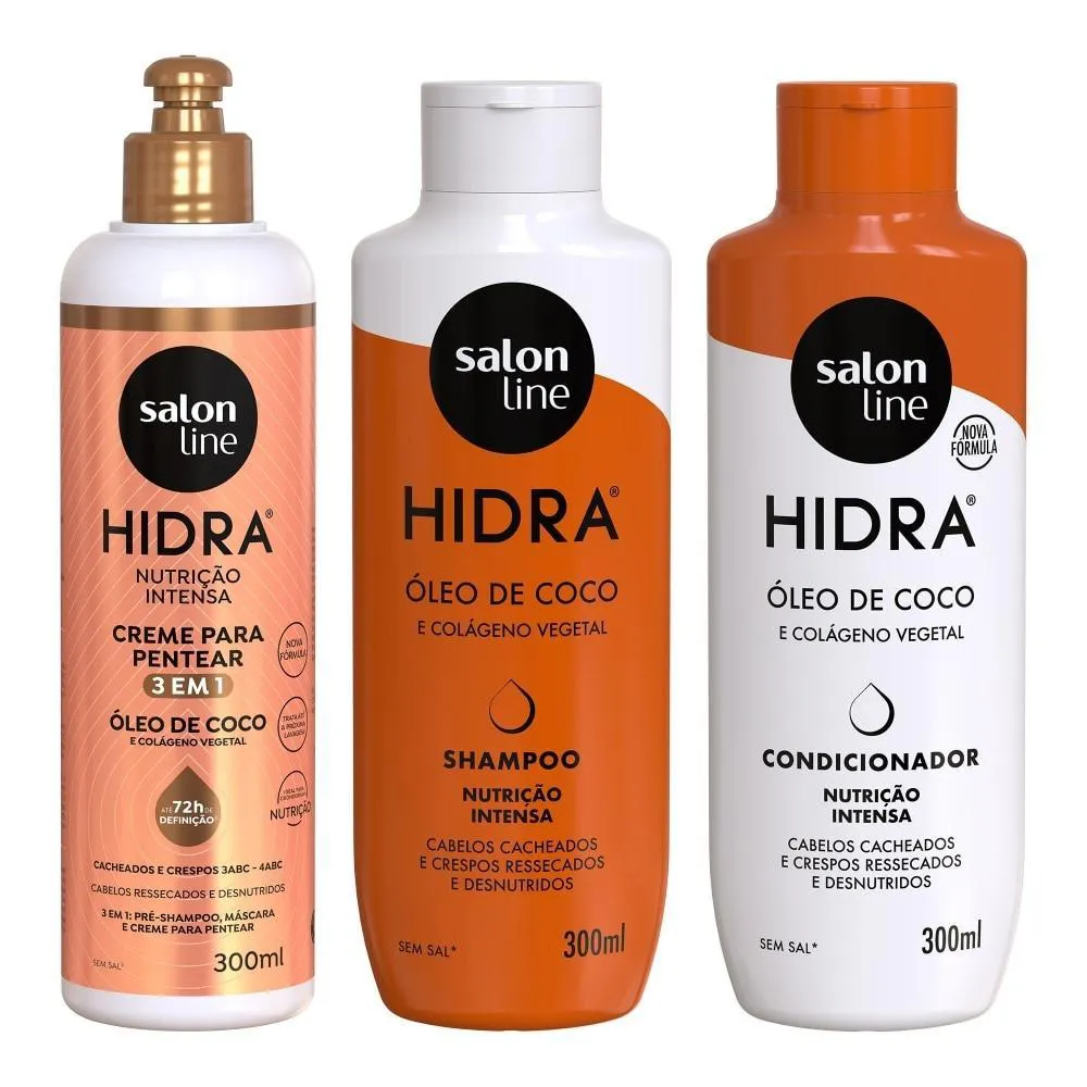 KIT NUTRIçãO INTENSA COM HIDRA ÓLEO DE COCO