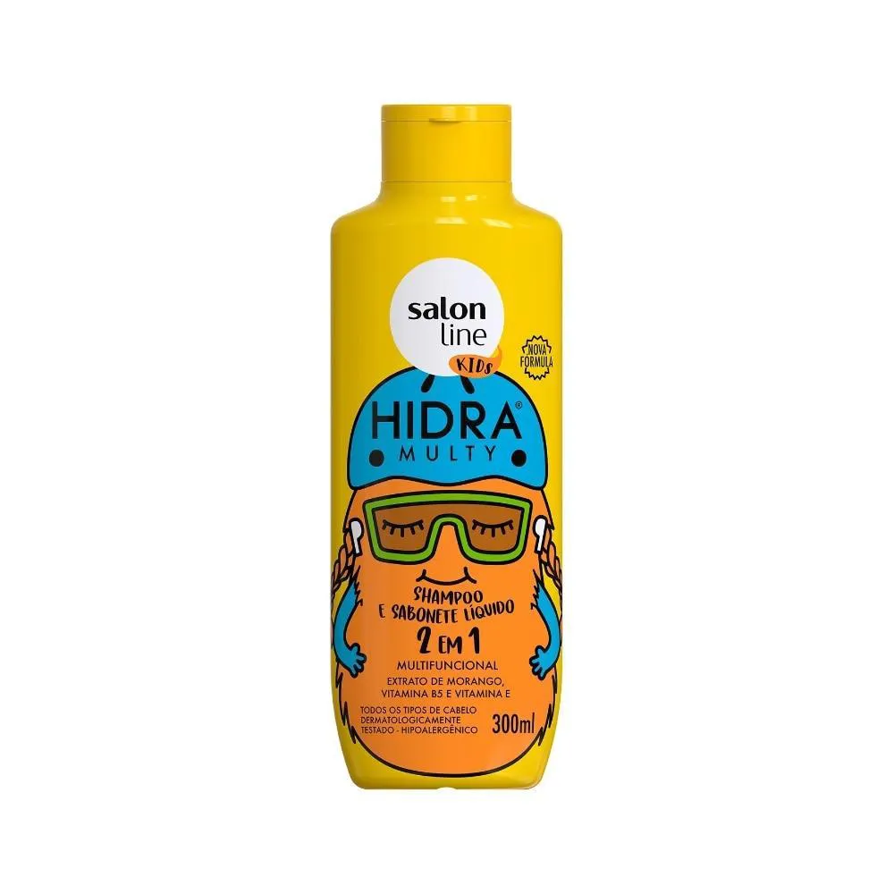 KIT SHAMPOO E CONDICIONADOR HIDRA MULTY KIDS SALON LINE 300ML