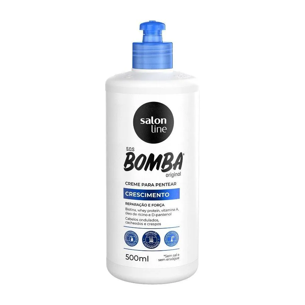 CREME PARA PENTEAR SOS BOMBA ORIGINAL SALON LINE 500ML