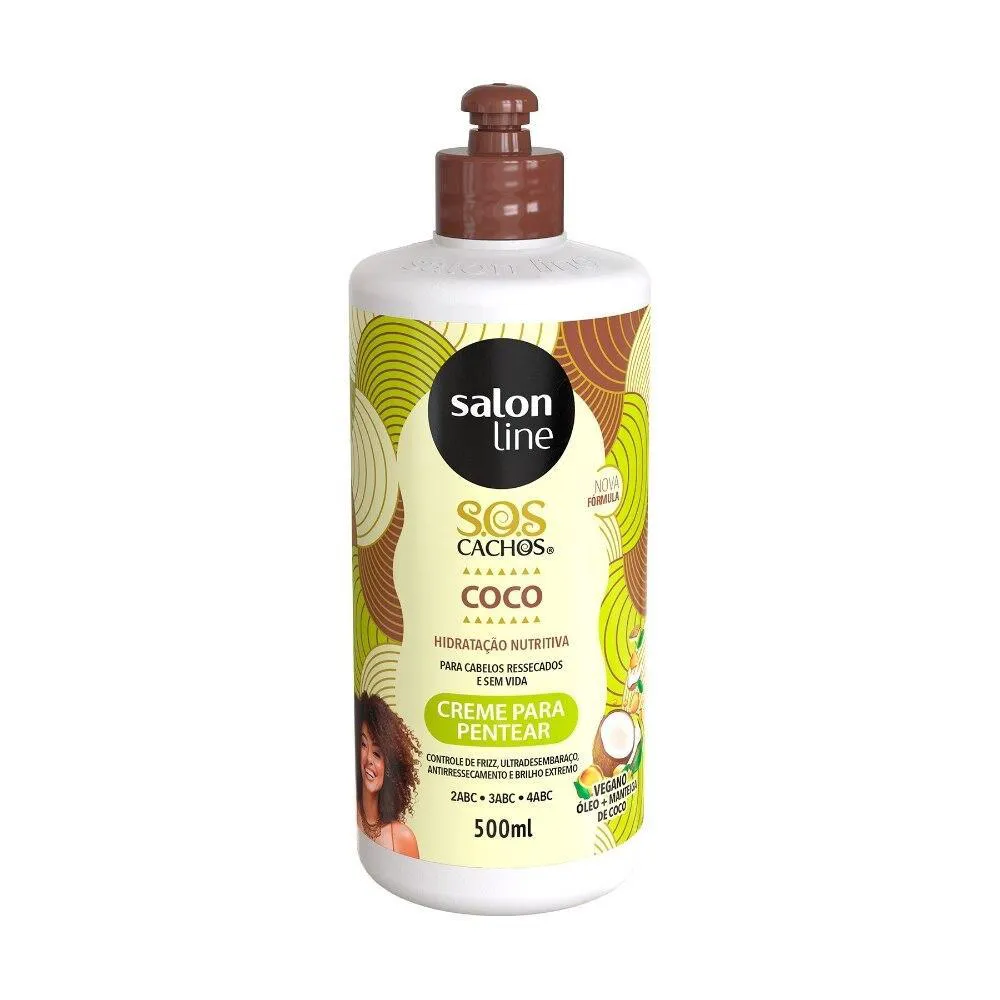 CREME PARA PENTEAR SOS CACHOS COCO TRATAMENTO PROFUNDO 500ML