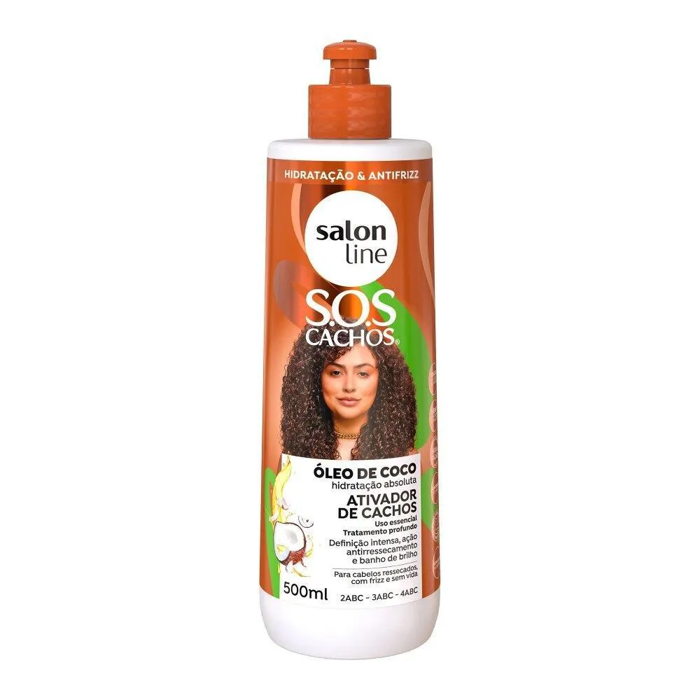 ATIVADOR DE CACHOS SOS CACHOS COCO TRATAMENTO PROFUNDO 500ML