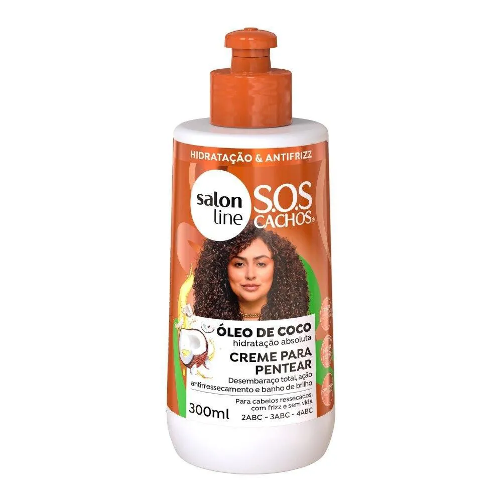 CREME PARA PENTEAR S.O.S CACHOS COCO TRATAMENTO PROFUNDO 300ML