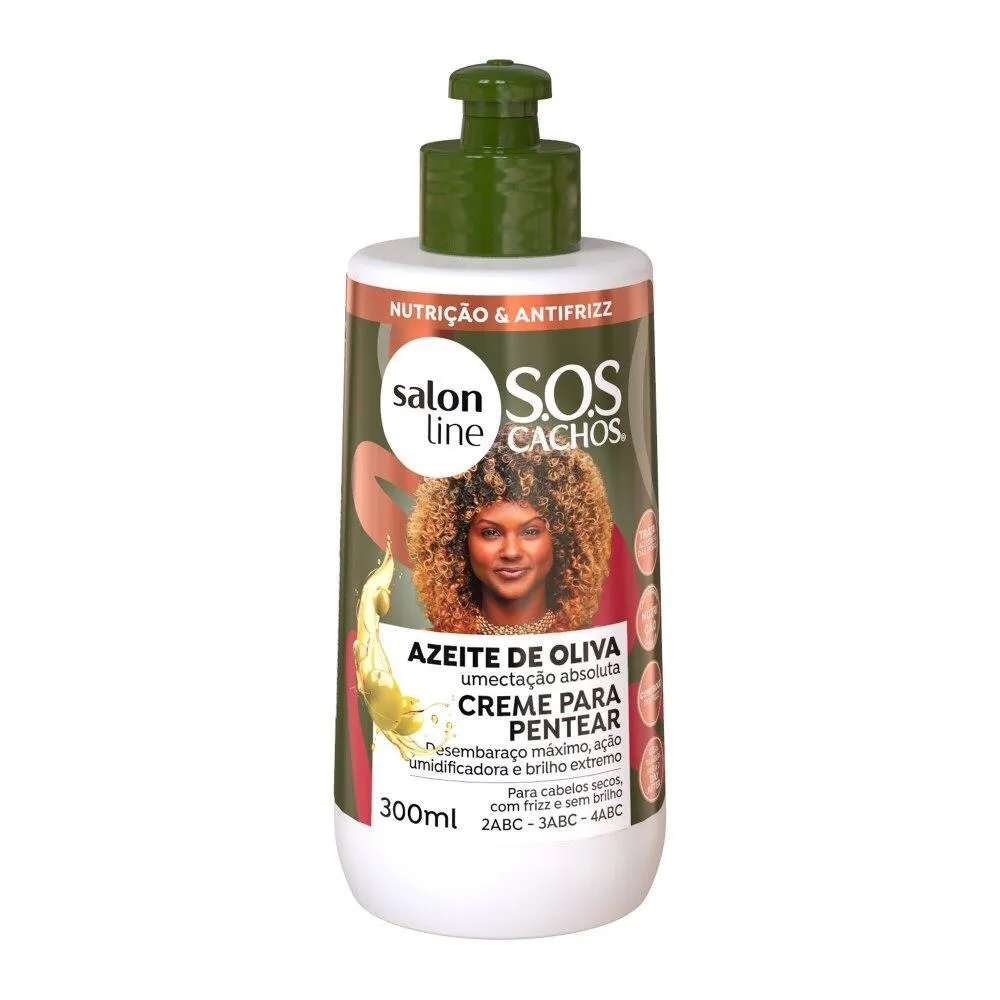 CREME PARA PENTEAR SOS CACHOS AZEITE DE OLIVA 300ML