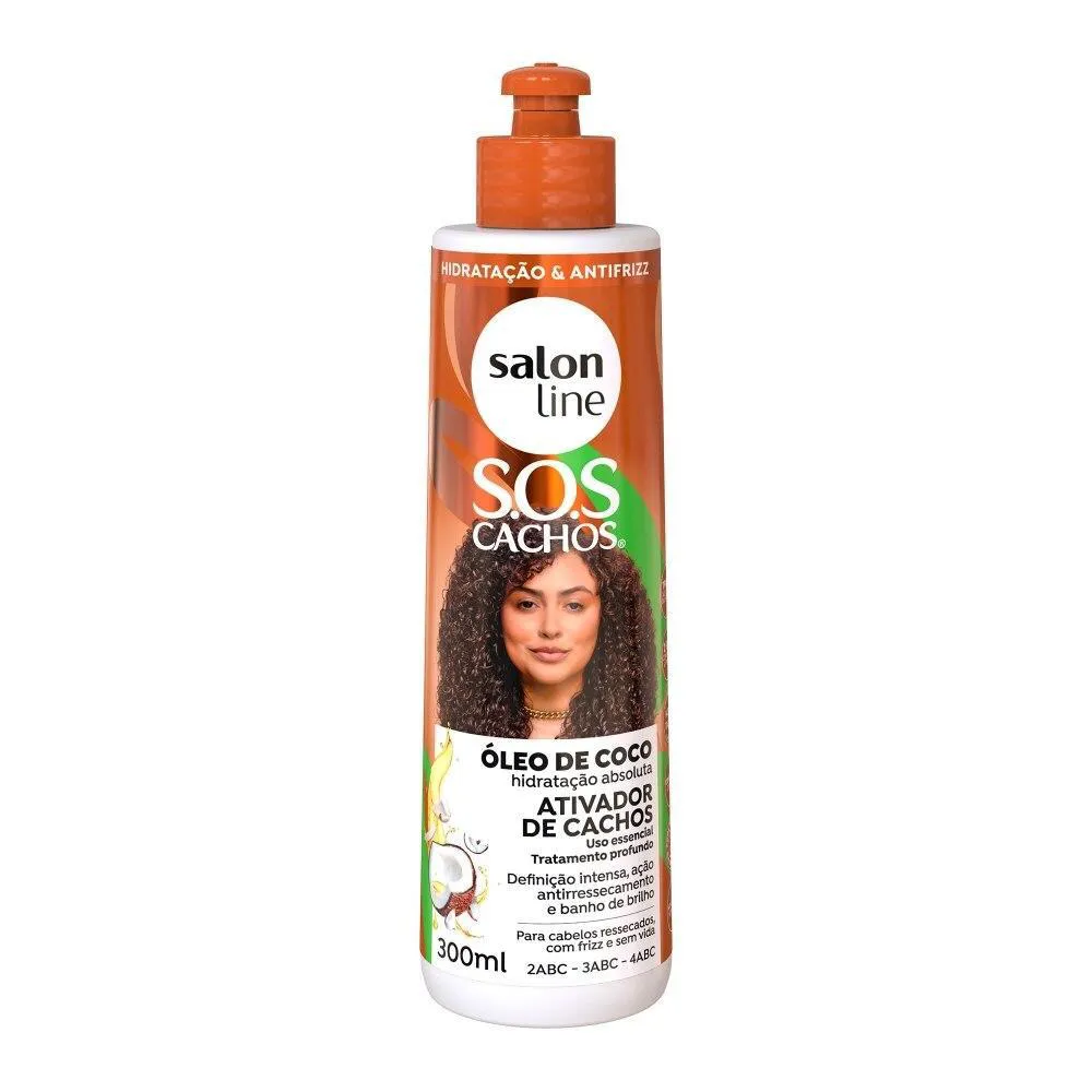 ATIVADOR DE CACHOS SOS CACHOS COCO TRATAMENTO PROFUNDO 300ML