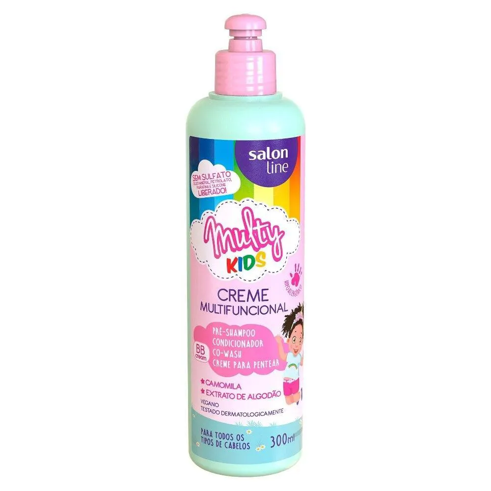 CREME MULTIFUNCIONAL MULTY KIDS SALON LINE 300ML, SALON LINE, BRANCO