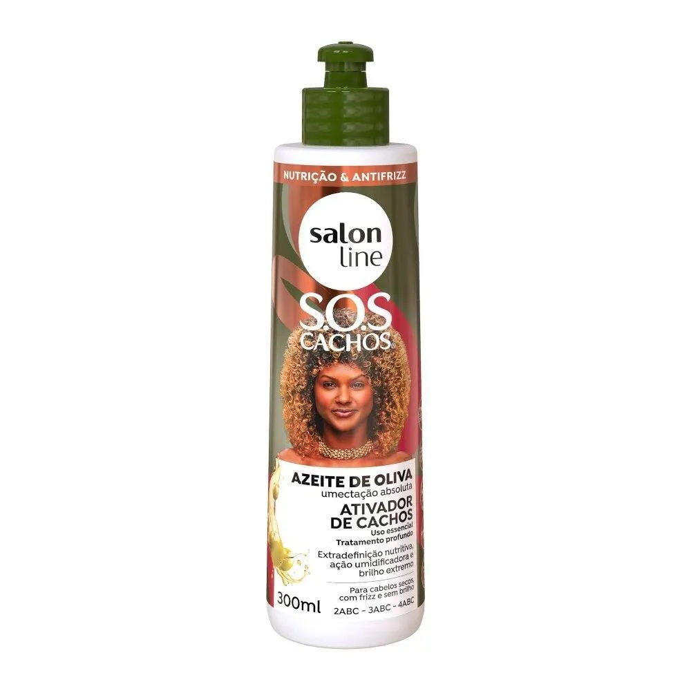 ATIVADOR DE CACHOS SOS CACHOS AZEITE DE OLIVA 300ML