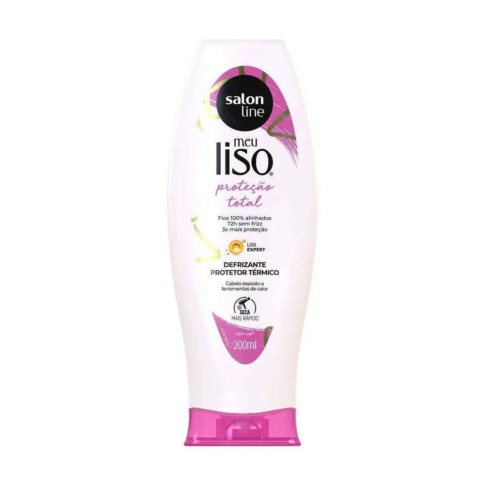DEFRIZANTE PROTETOR TéRMICO MEU LISO PROTEçãO TOTAL SALON LINE 200ML