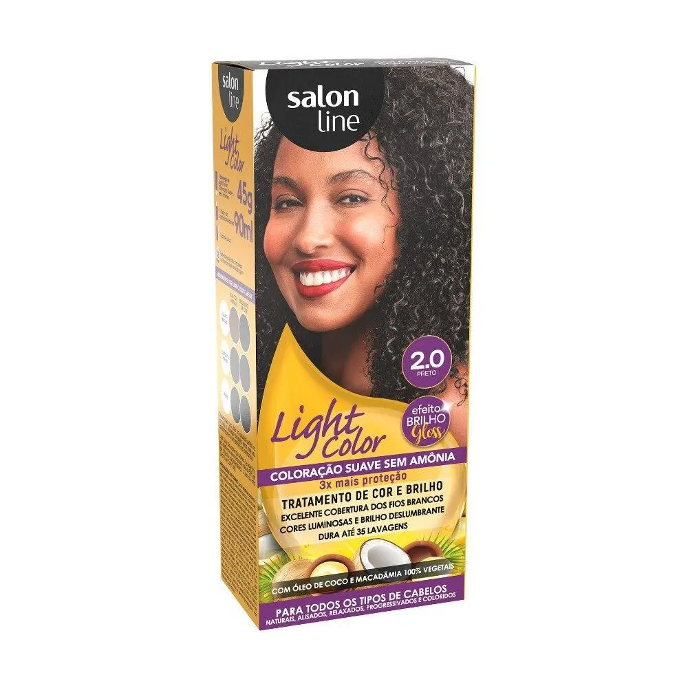 COLORAçãO SUAVE LIGHT COLOR 2.0 PRETO SALON LINE