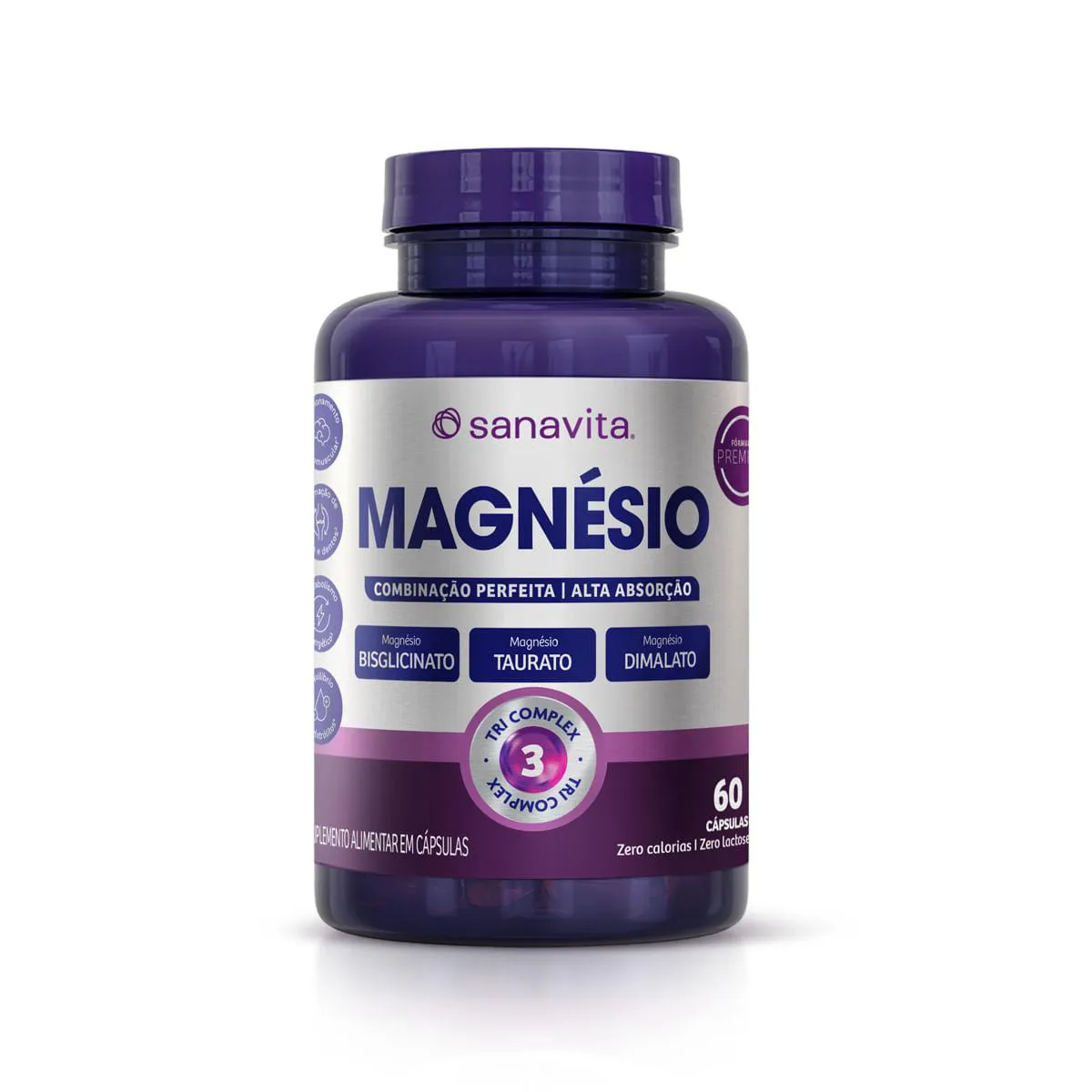 MAGNéSIO TRI COMPLEX FRASCO 60 CáPSULAS
