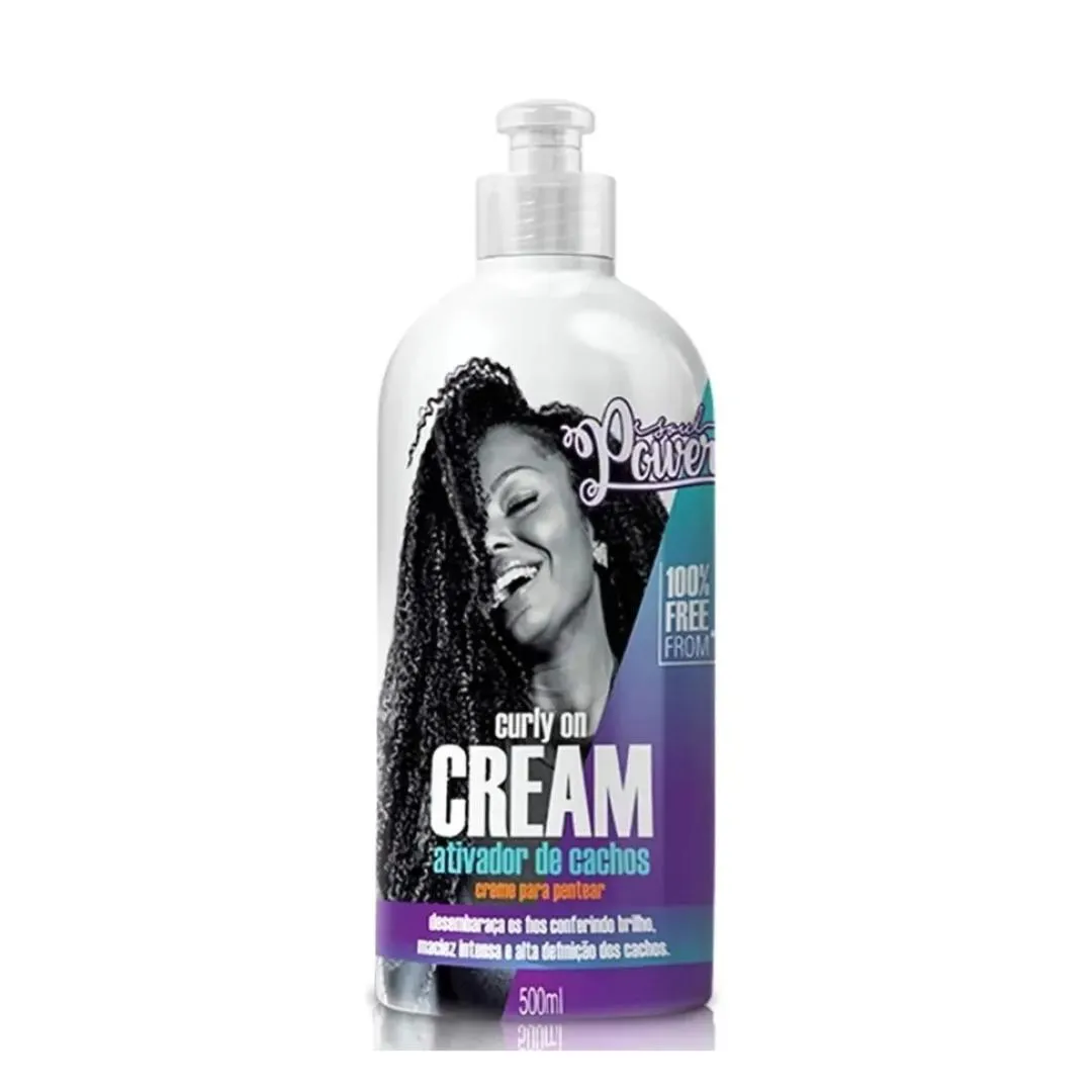 CREME DE PENTEAR ATIVADOR CACHOS CURLY ON 500ML – SOUL POWER