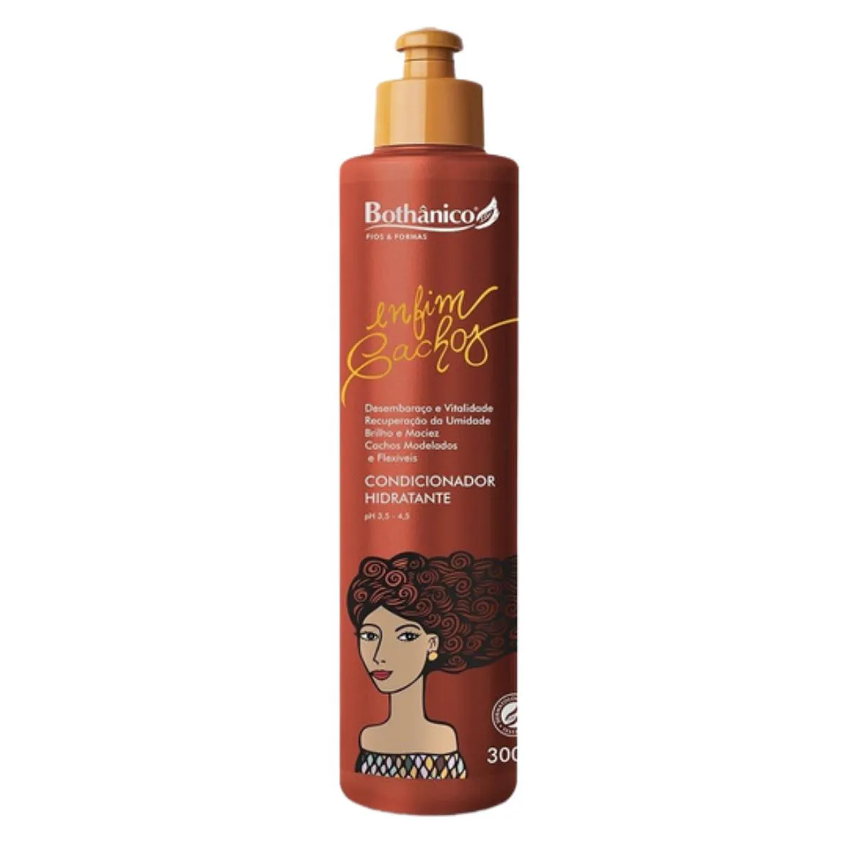 CONDICIONADOR HIDRATANTE ENFIM CACHOS 300ML - BOTHâNICO