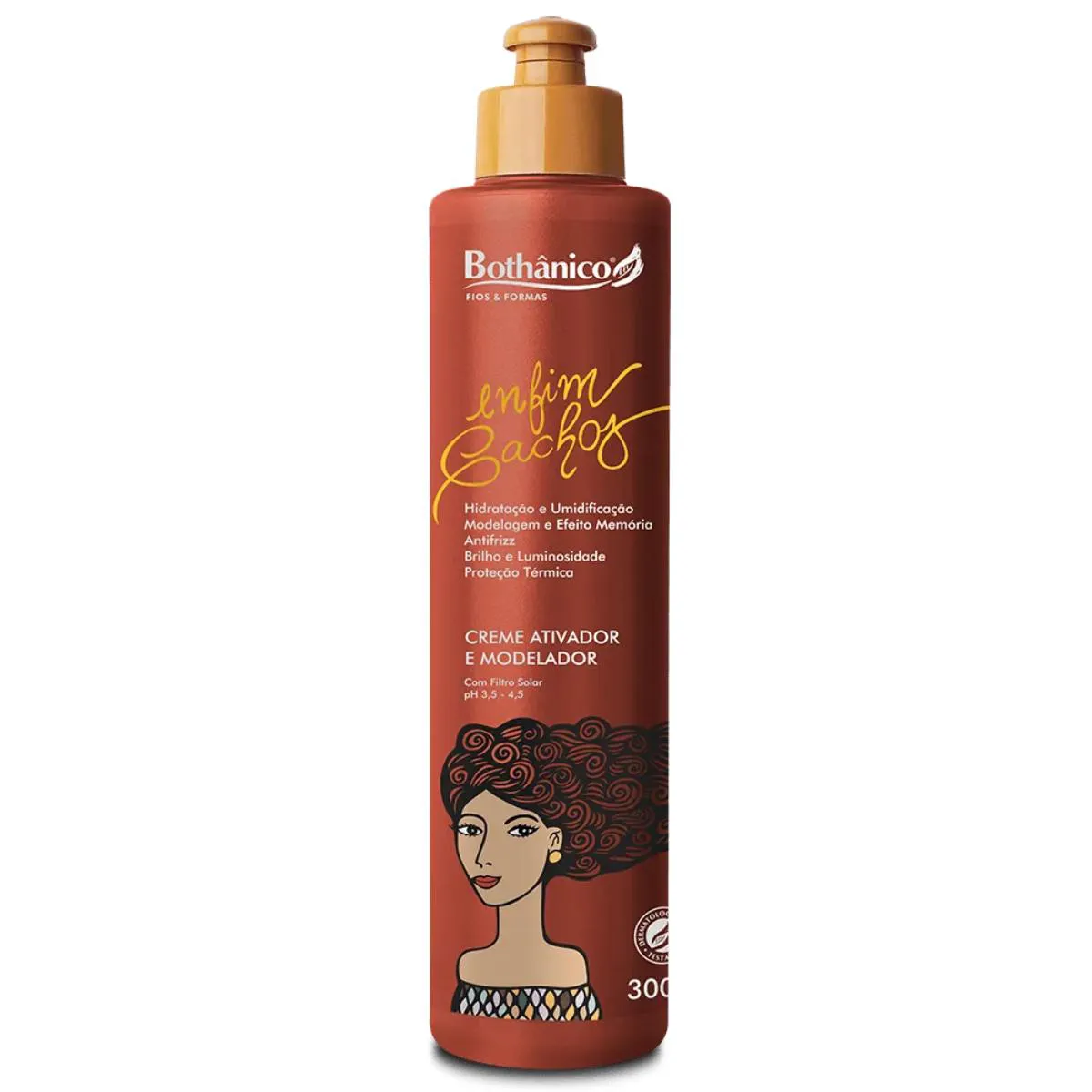 CREME ATIVADOR E MODELADOR DE CACHOS 300ML - BOTHâNICA