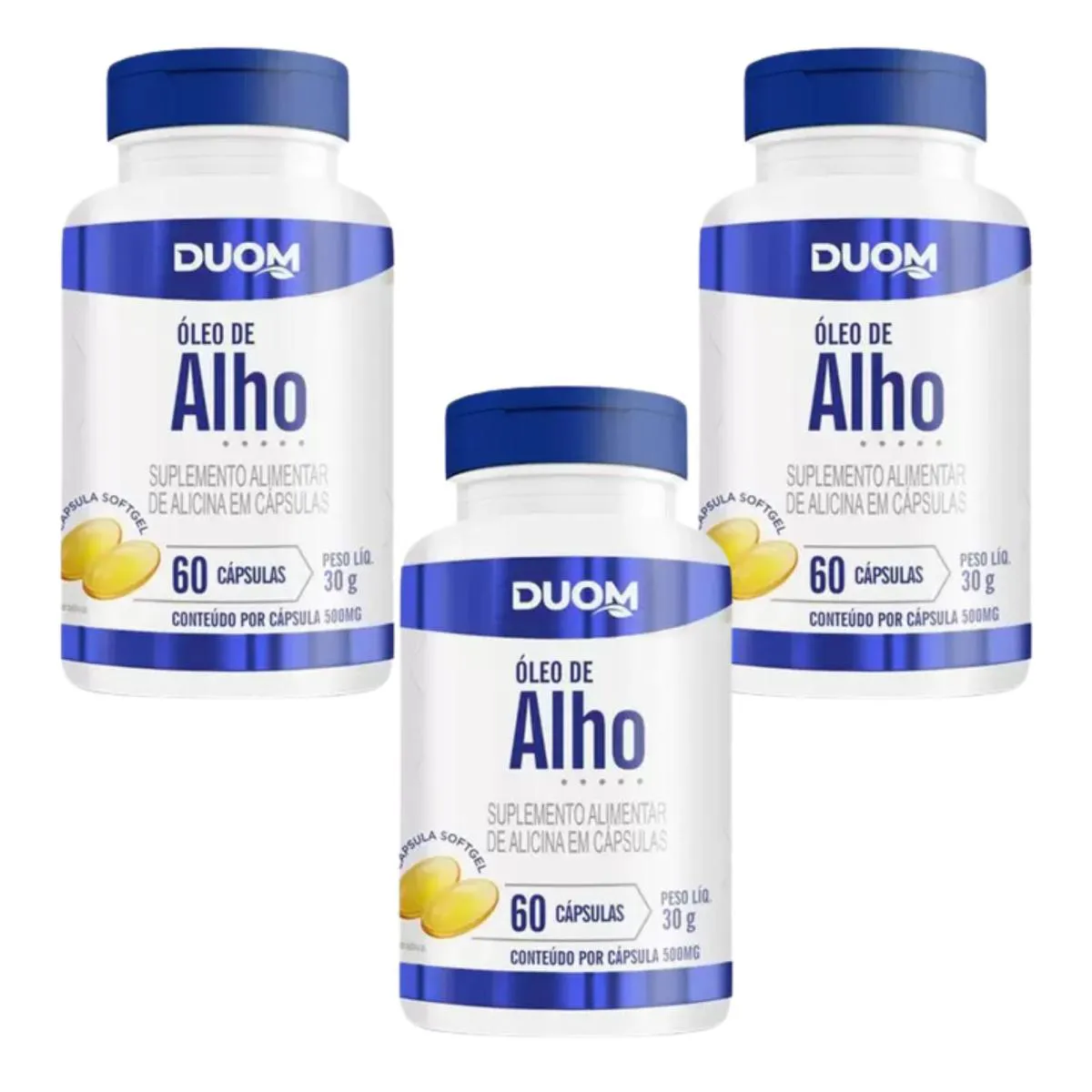 KIT C3 ÓLEO DE ALHO EM CáPSULA C60 – DUOM