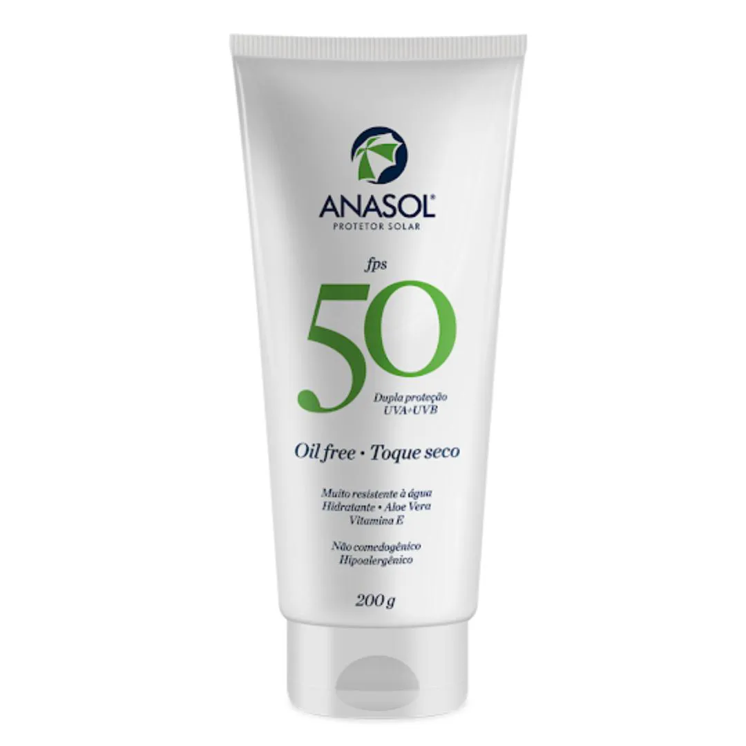 PROTETOR SOLAR FPS50 TOQUE SECO 200G – ANASOL