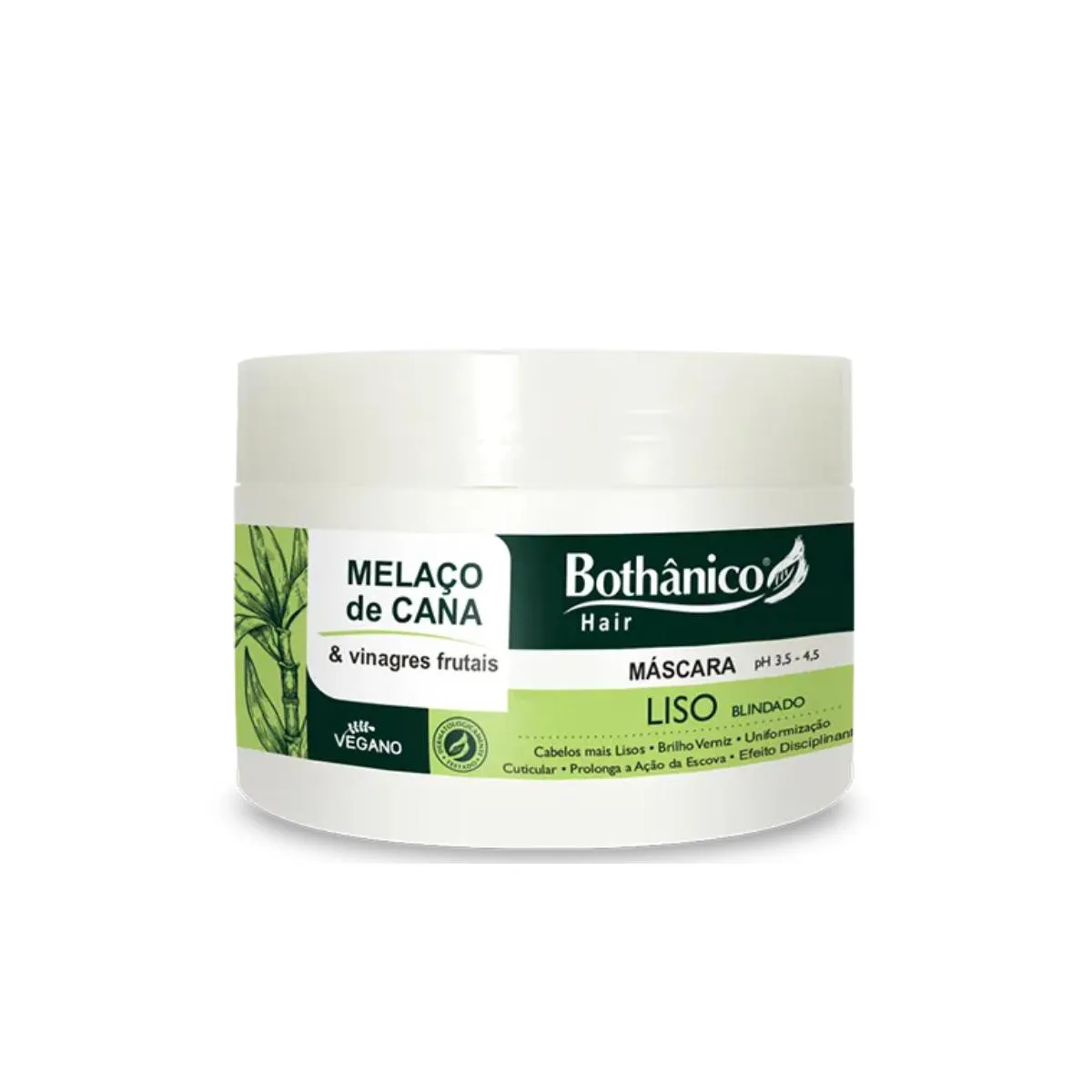 MáSCARA CAPILAR LISO MELAçO DE CANA 250G – BOTHâNICO