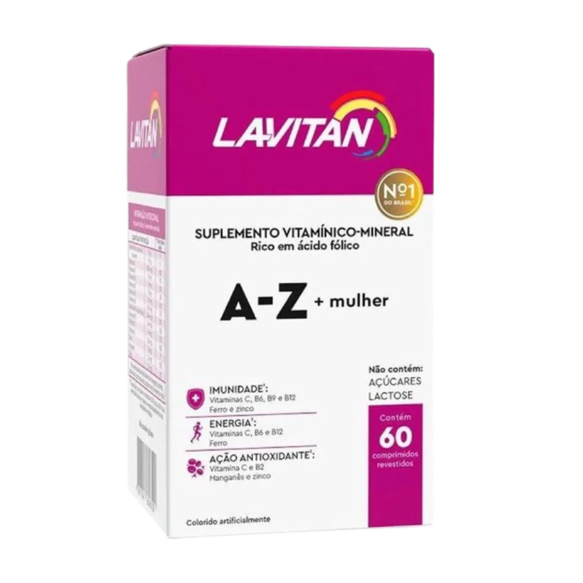 VITAMINA MULHER DE A – Z COM 60 CPR – LAVITANC | Droga Raia