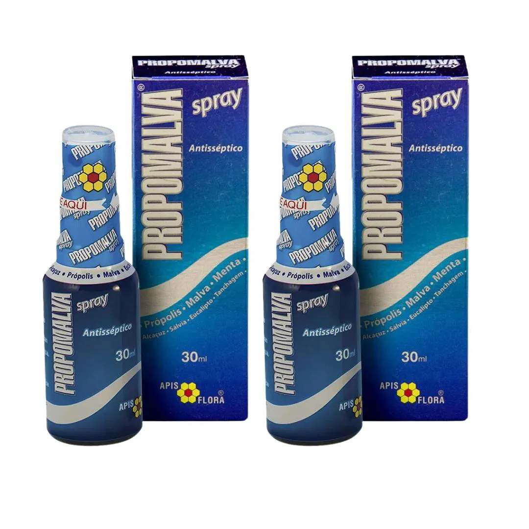 KIT COM 2 ANTISSéPTICO SPRAY PROPOMALVA 30ML – APIS FLORA