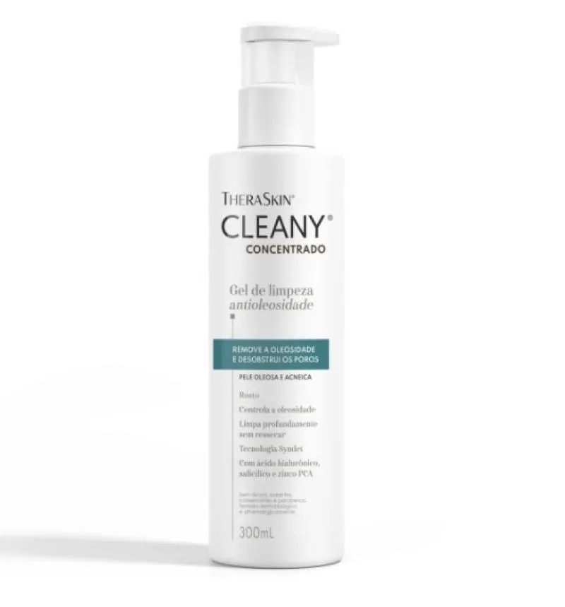 CLEANY CONCENTRADO GEL DE LIMPEZA ANTIOLEOSIDADE THERASKIN 300ML