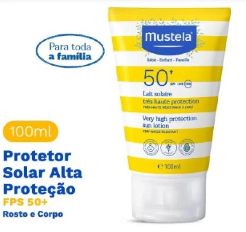 PROTETOR SOLAR INFANTIL MUSTELA FPS50 100ML