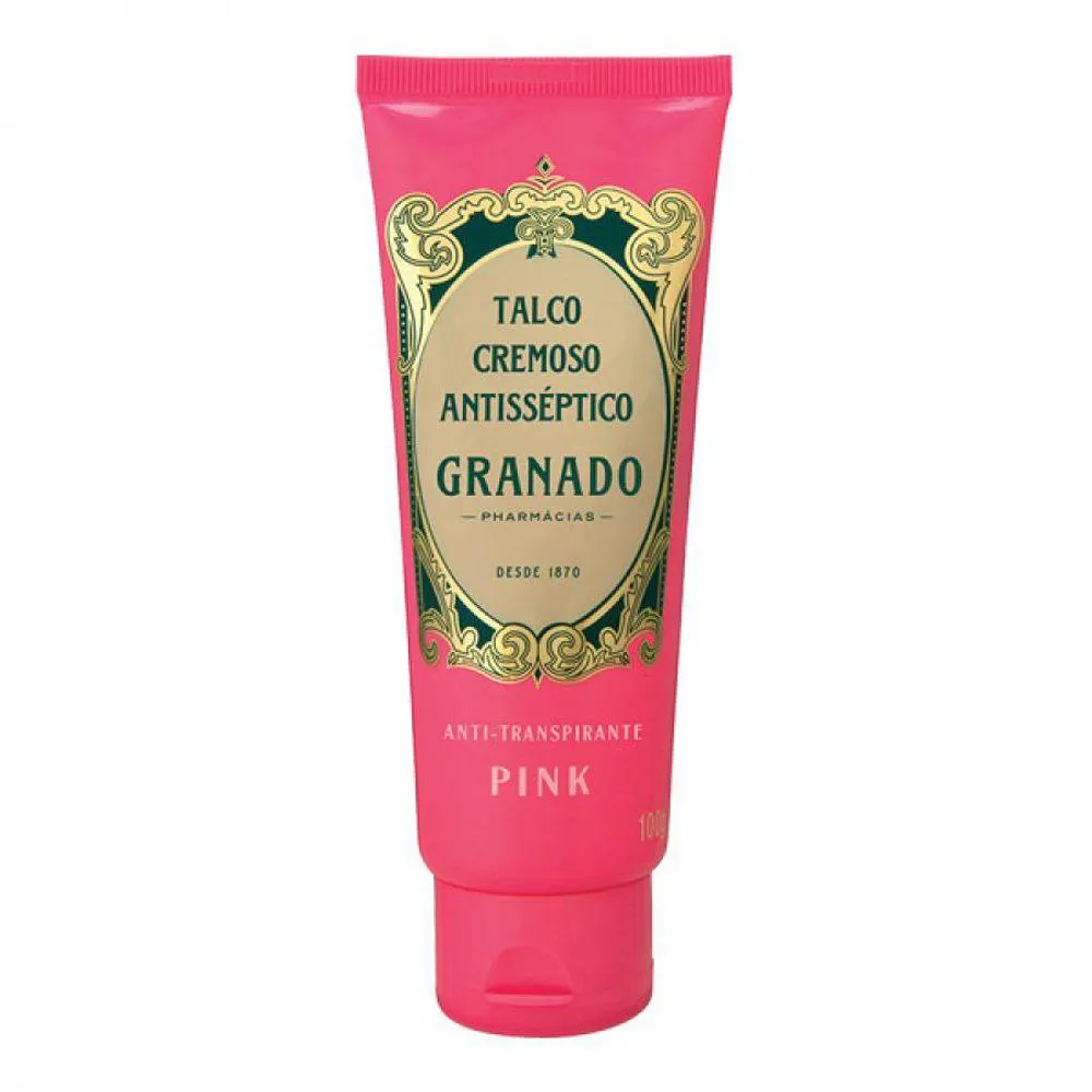 Talco Granado Antisséptico e Antiranspirante Creme Pink 100g