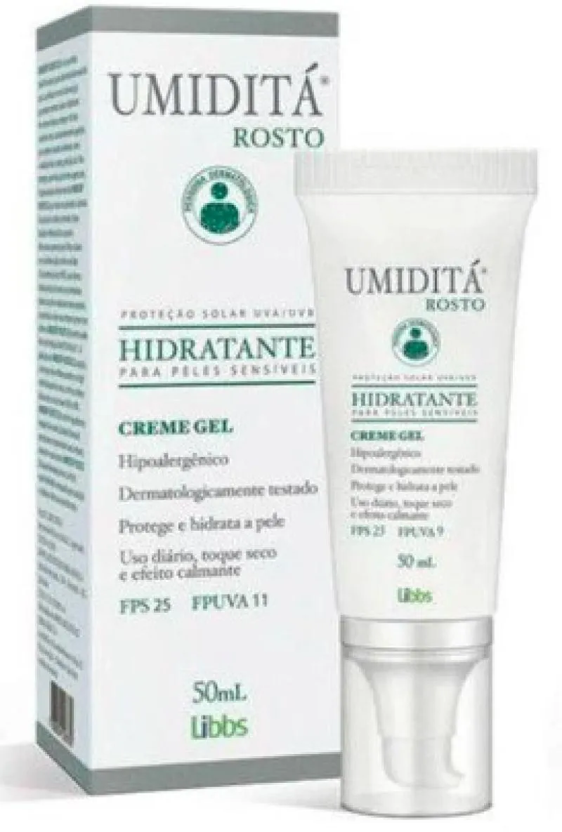UMIDITá ROSTO HIDRATANTE PELES SENSíVEIS 50ML