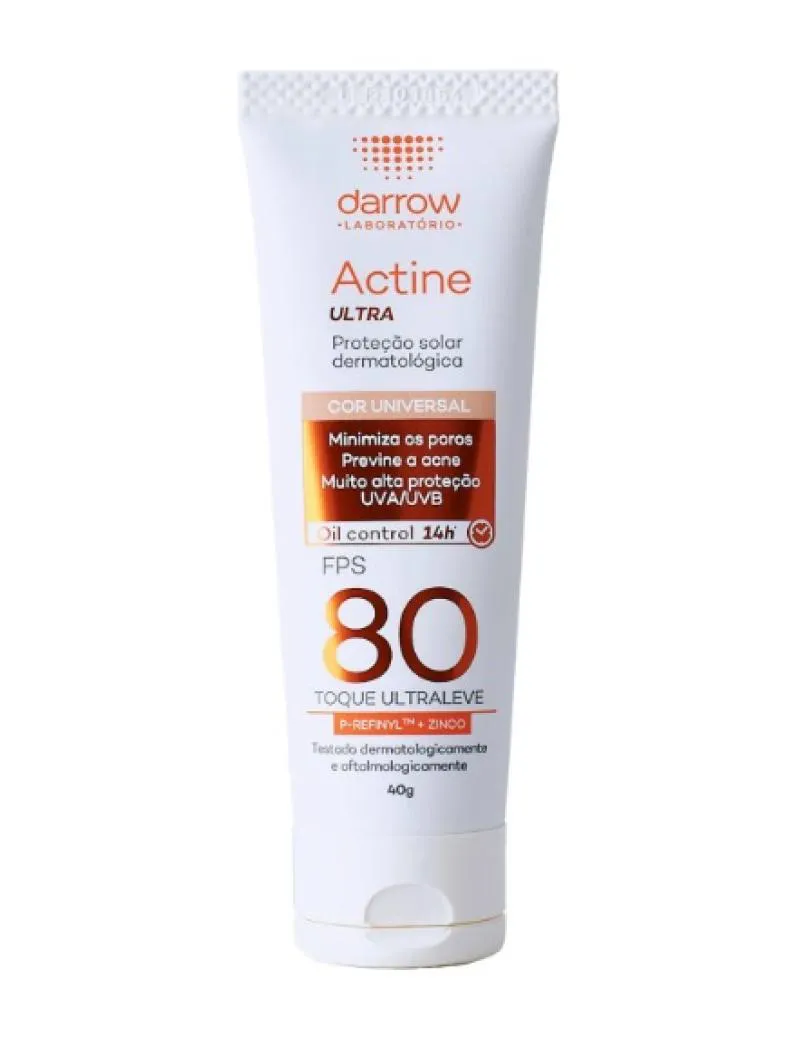 PROTETOR SOLAR DARROW ACTINE ULTRA FPS80 40G