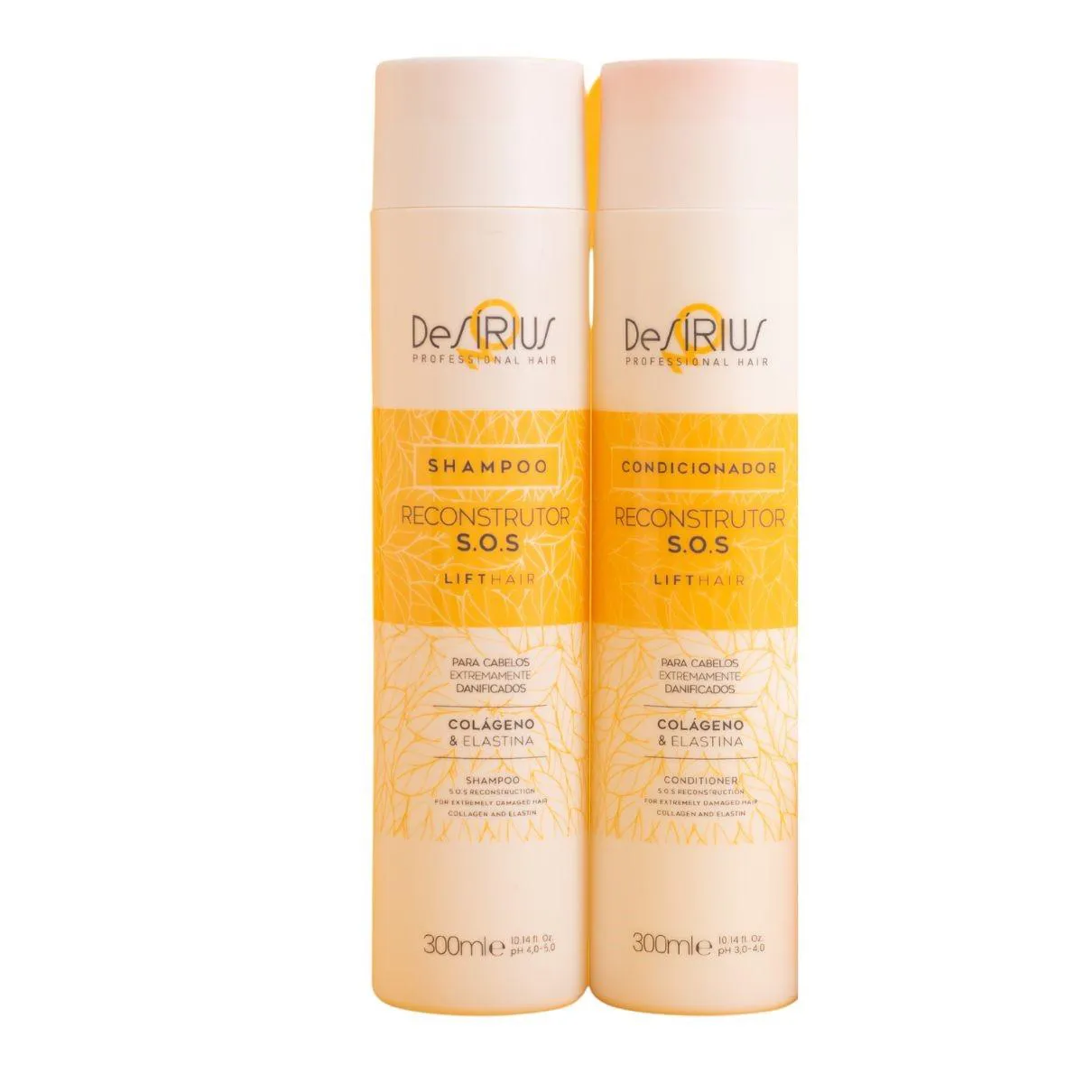 KIT RECONSTRUçãO RECONSTRUTOR SOS DE SIRIUS 300ML ( SHAMPOO + CONDICIONADOR)
