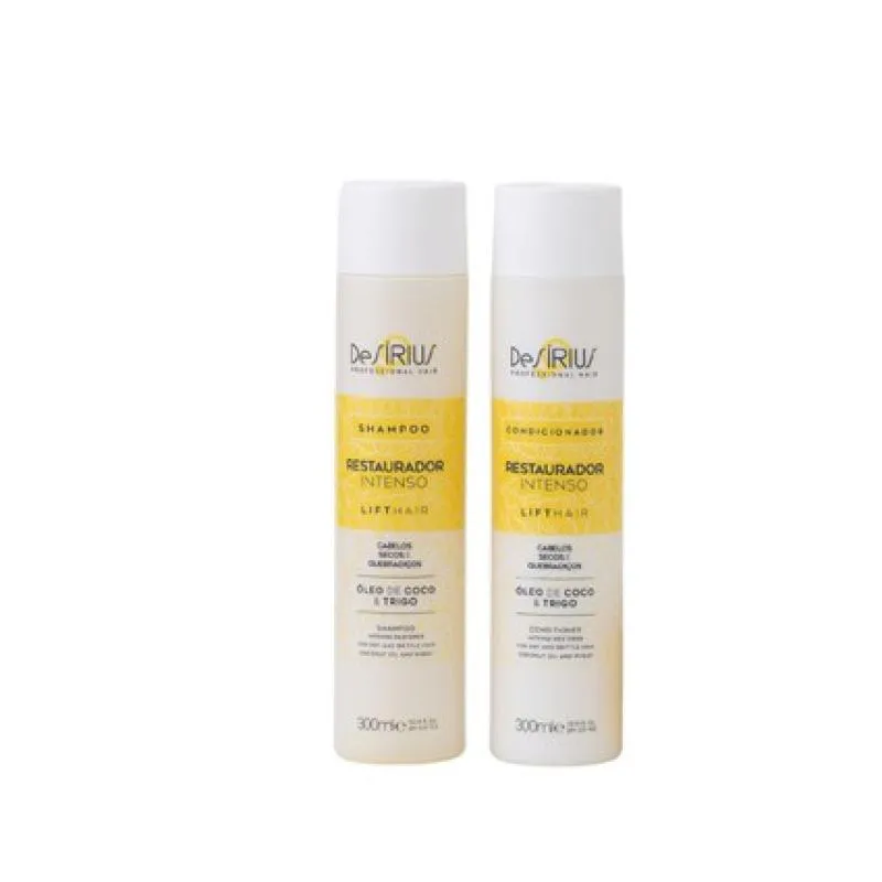 SHAMPOO + CONDICIONADOR RESTAURADOR INTENSO 300ML DE SíRIUS COSMéTICOS