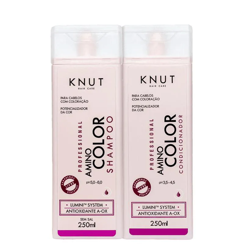 KNUT AMINO COLOR KIT SHAMPOO + CONDICIONADOR
