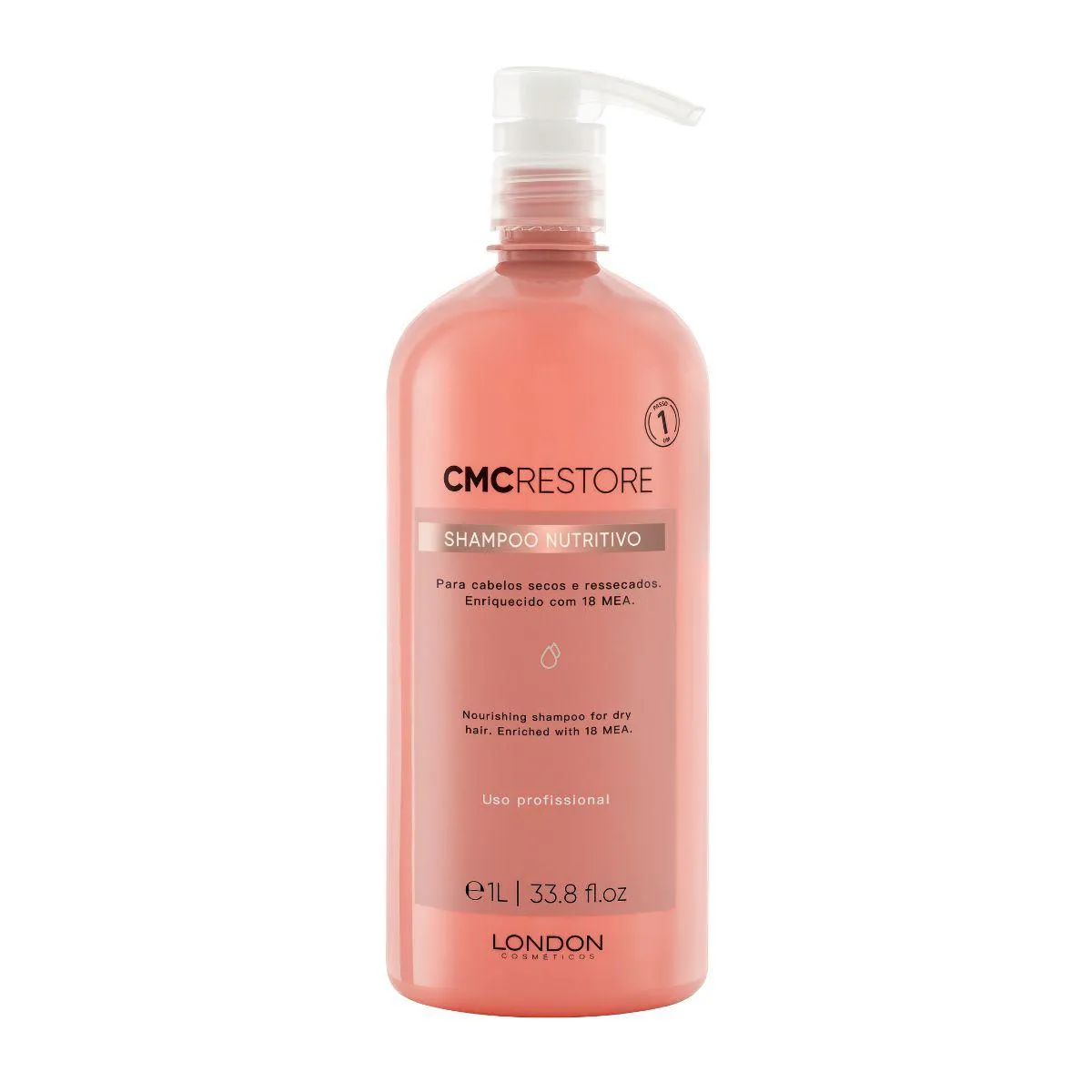 Shampoo London CMC Restore Nutrição Reposição Lipídica 1L