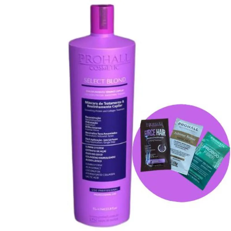 PROGRESSIVA SEM FORMOL PARA LOIRAS PROHALL SELECT BLOND 1 LT