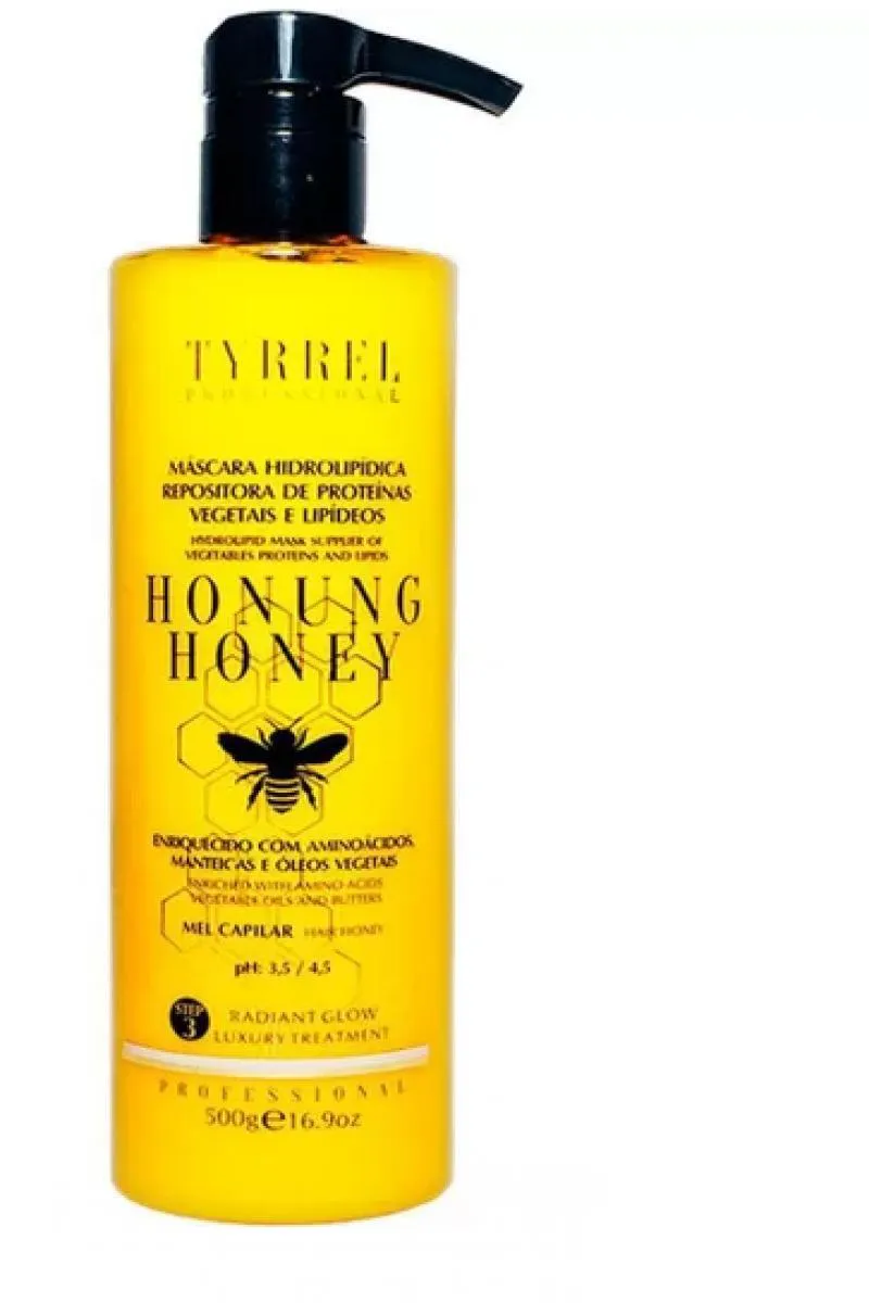 MáSCARA HONUNG HONEY REPOSITORA  MEL CAPILAR TYRREL 500G
