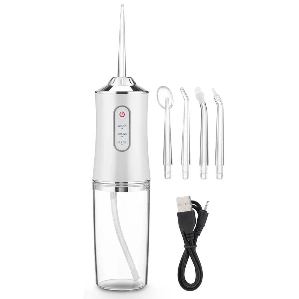 IRRIGADOR ORAL JATO D´ÁGUA HIGIENE BUCAL SEM FIO Branco