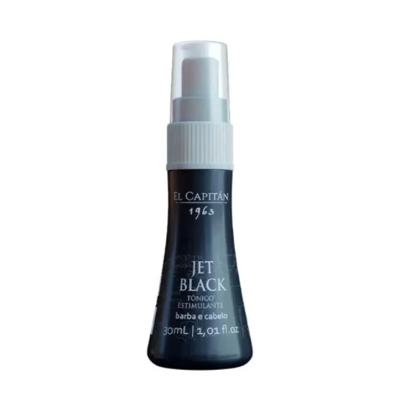 TôNICO ESTIMULANTE BARBA E CABELO JET BLACK 30ML EL CAPITAN