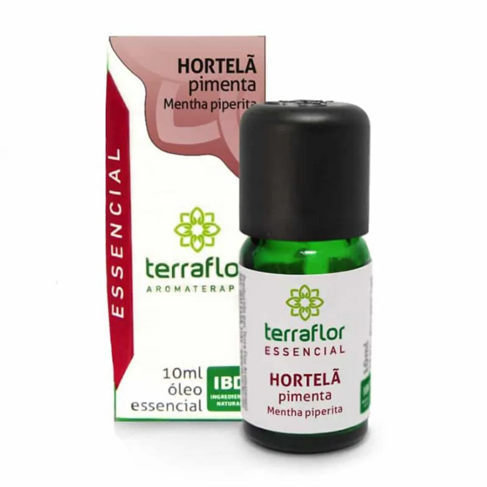 Óleo Essencial Natural de Hortelã Pimenta Terra Flor 10ml - Concentração