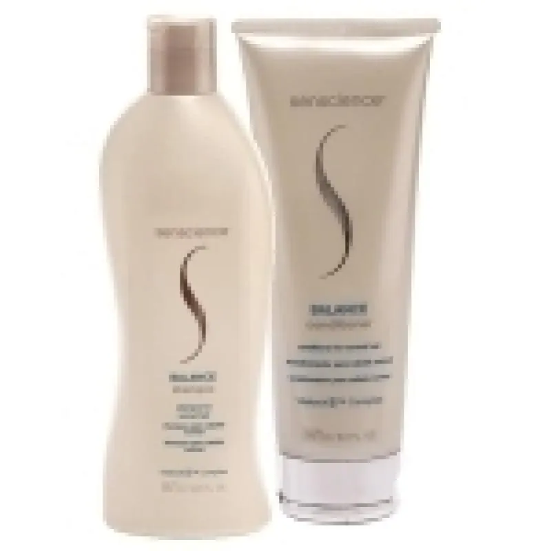 KIT MANUTENçãO SENSCIENCE BALANCE SHAMPOO E CONDICIONADOR