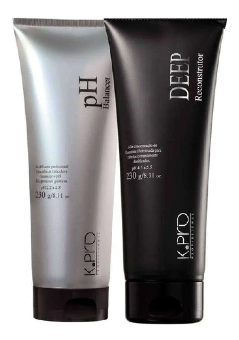 KPRO DEEP RECONSTRUTOR DE CABELOS 230G + PH BALANCER 230G