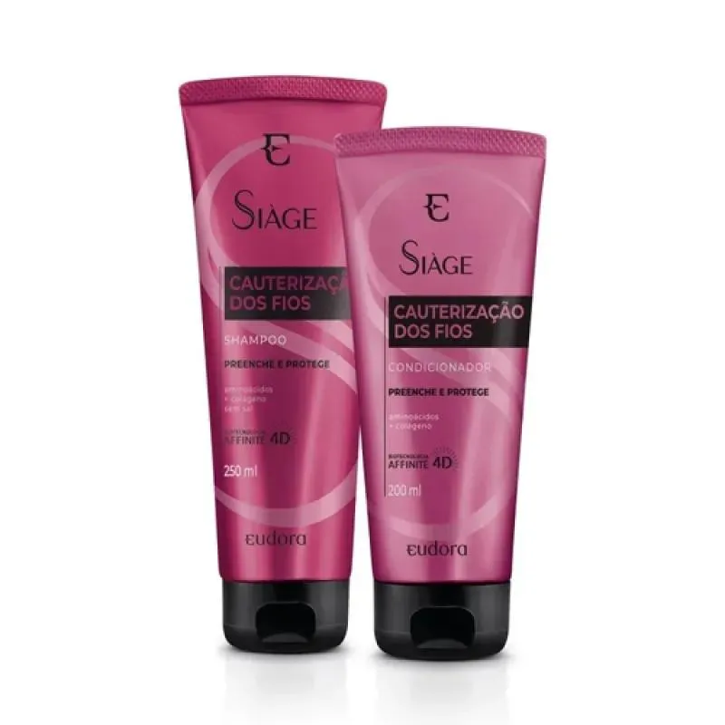 KIT EUDORA SIAGE CAUTERIZACAO DOS FIOS SHAMPOO+CONDICIONADOR