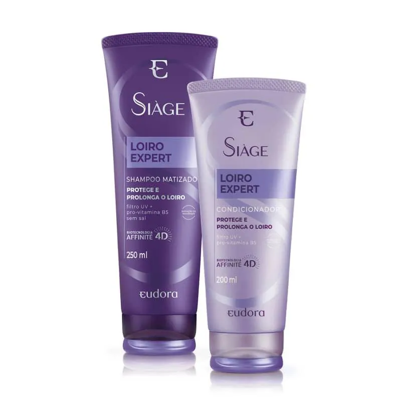 KIT SIàGE LOIRO EXPERT SHAMPOO + CONDICIONADOR EUDORA